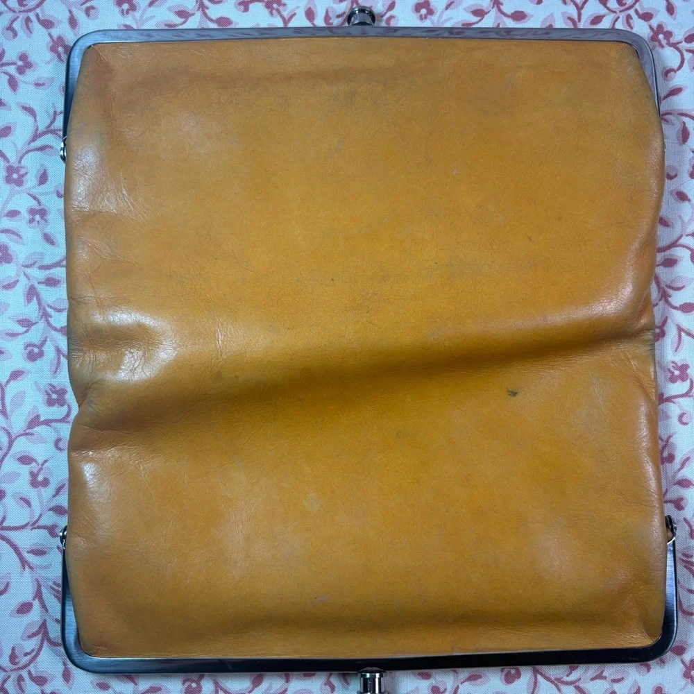 HOBO Mustard Yellow Lauren Leather Wallet